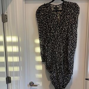 Isabel Marant Black and White Patterned Dress. Size 42